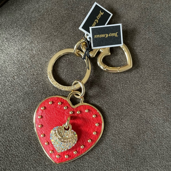 Juicy Couture Accessories - Juicy couture red heart keychain